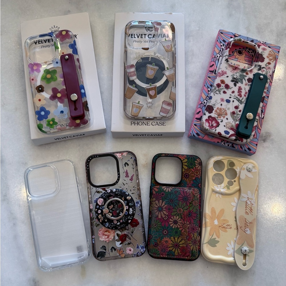 Velvet Caviar Floral and Coffee Phone Cases - Multicolor Set